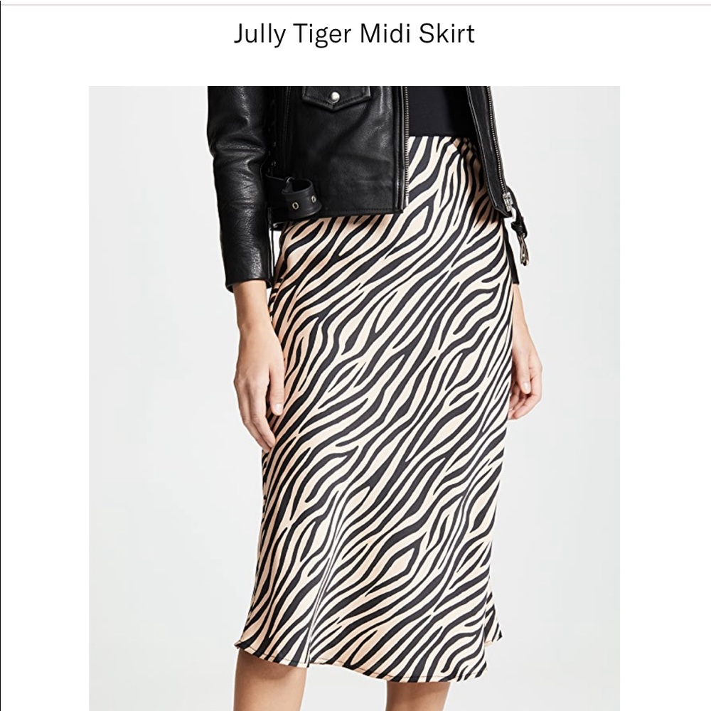 Jully Tiger MIDI Skirt by Cami